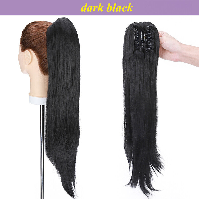 Thick Wavy Claw Clip Ponytail Hair Extension - Natural Look