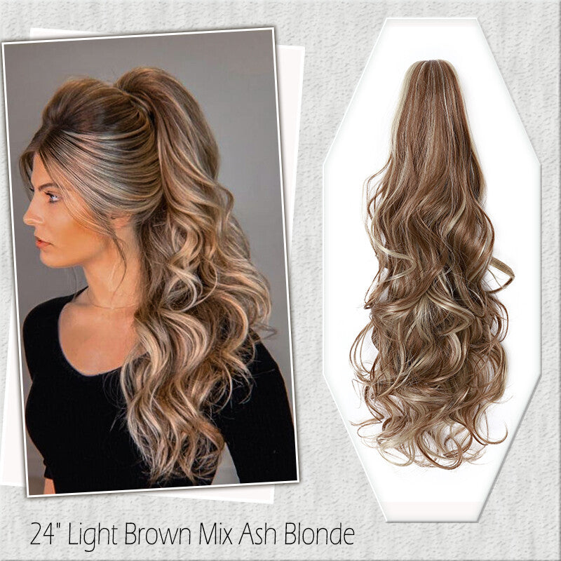 Fake Ponytail Clip-In Hair Extension Thick Natural Look 14 Inches