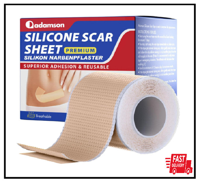 Silicone Scar Tape for Keloids & Wrinkles - Skin Color 1.6x60 Inches