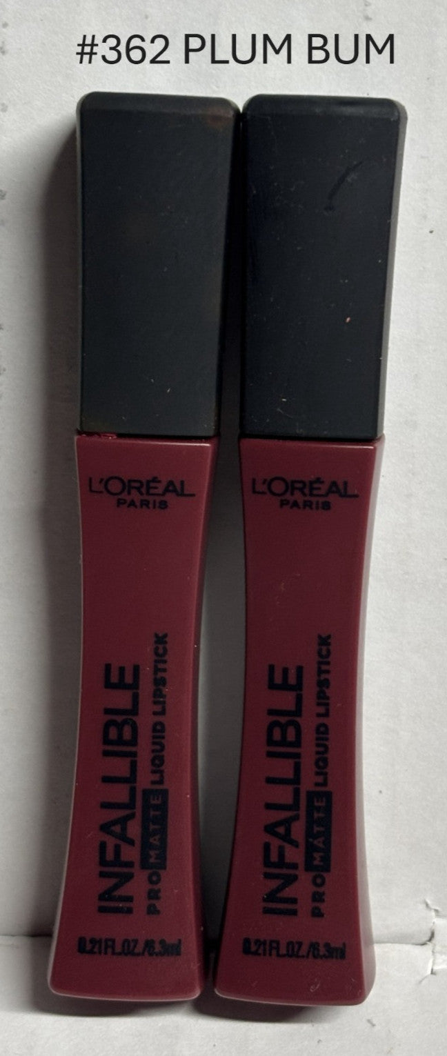 2 Pack Liquid Lipstick Set - Matte Lip Color Shades for All Styles