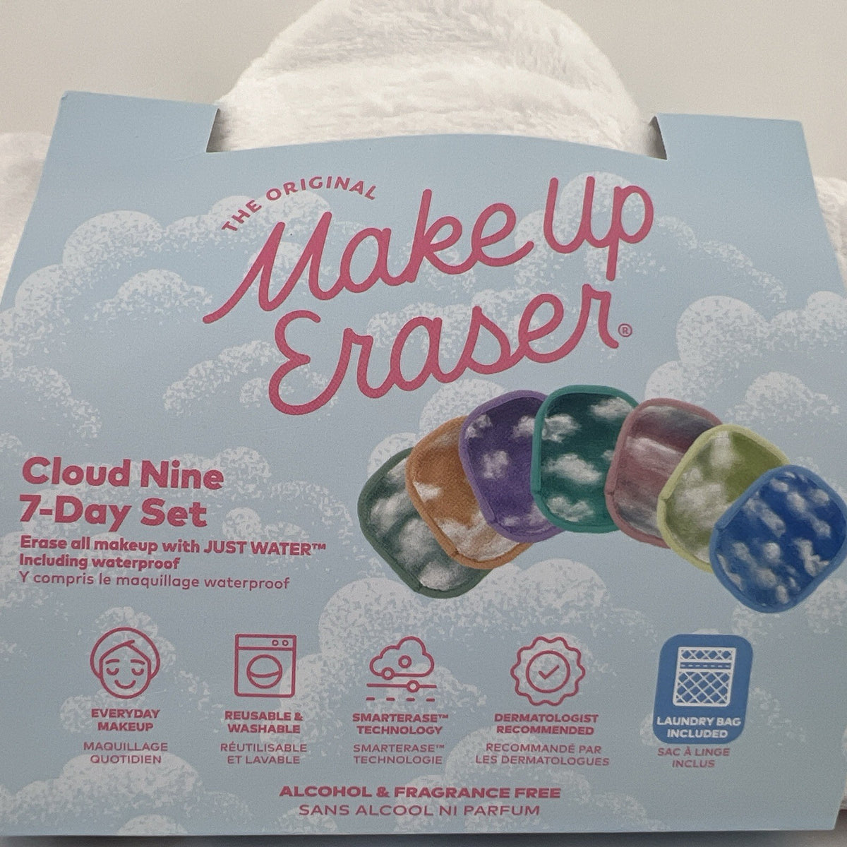 Makeup Eraser Cloud Nine 7-Day Set with Makeup & Laundry Bags