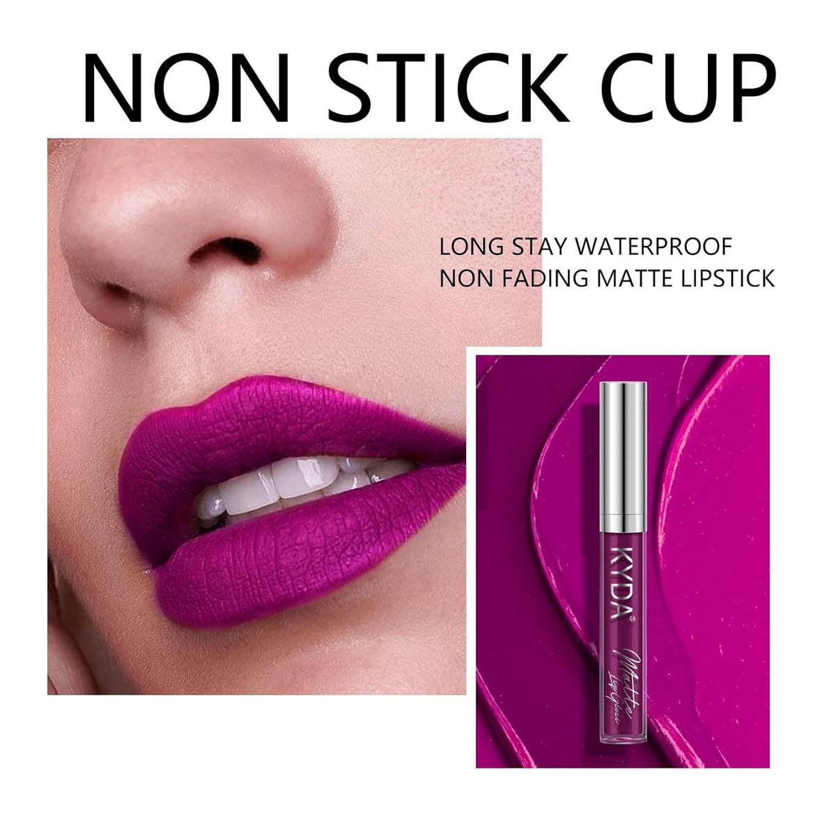 10 Colors Lipstick Set - Metallic & Matte Long-Wear Lip Cosmetics