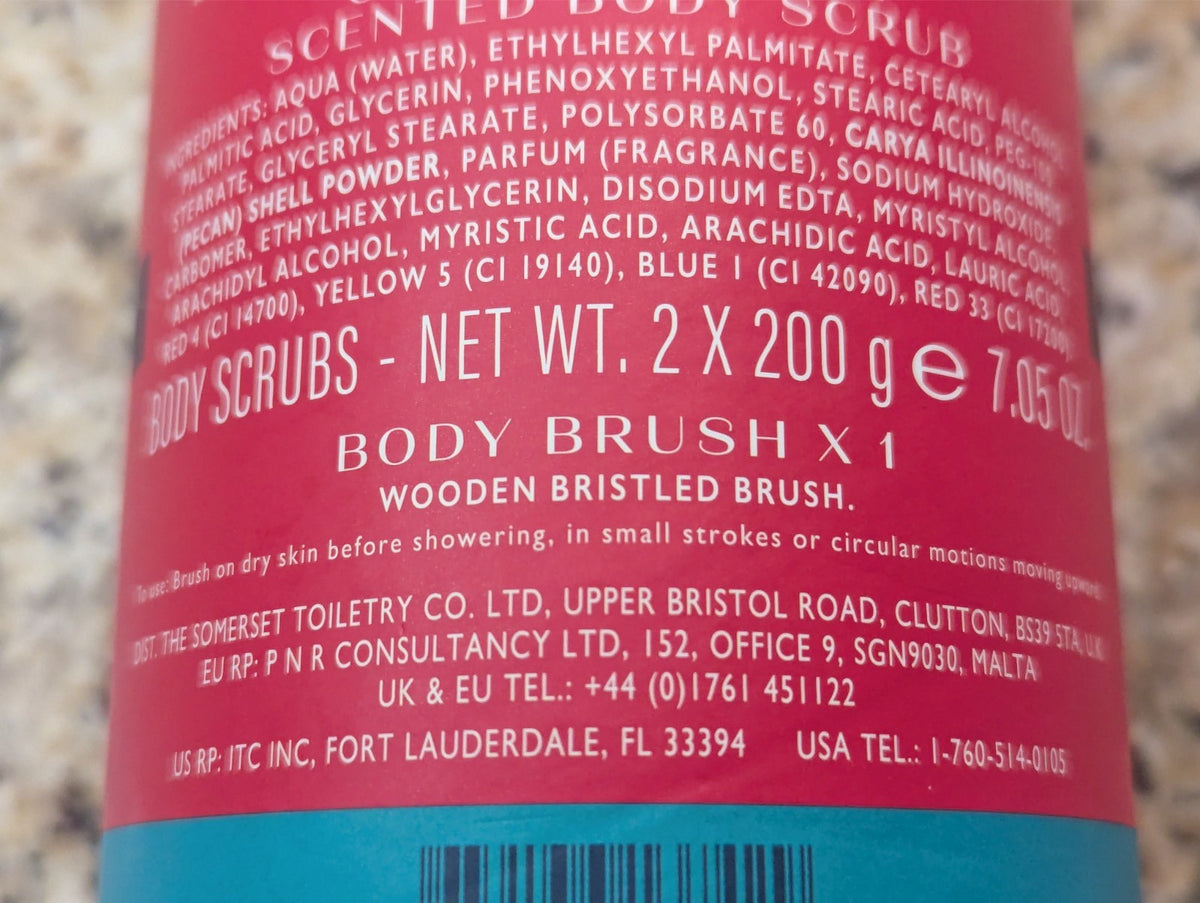 Asquith & Somerset Body Scrub Brush Set Nutcracker Holiday Gift 7.05
