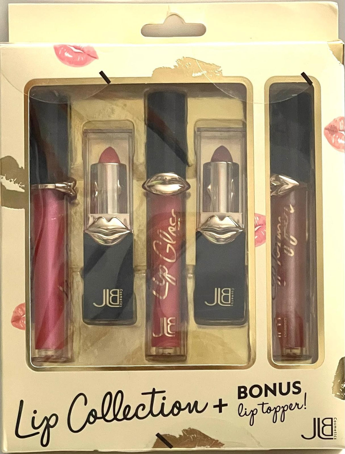 Lip Collection Set with Lipsticks Glosses & Topper - 5 Pieces