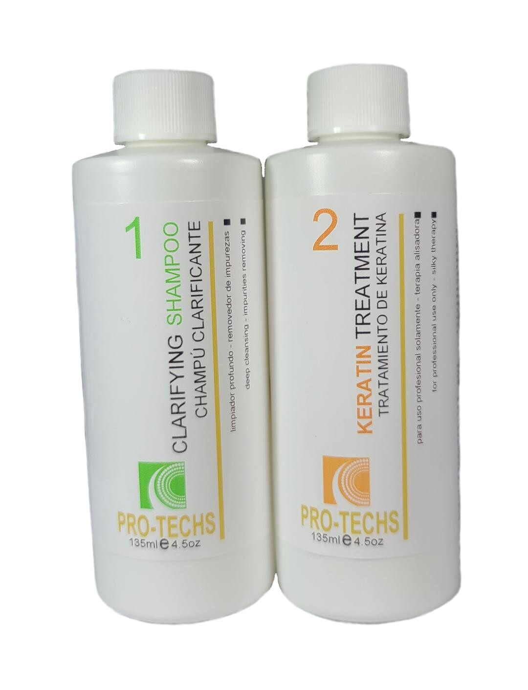 Coconut Keratin Hair Straightener Kit 4.5oz with Clarifying Shampoo - Formaldehyde-Free, Brazilian Blowout