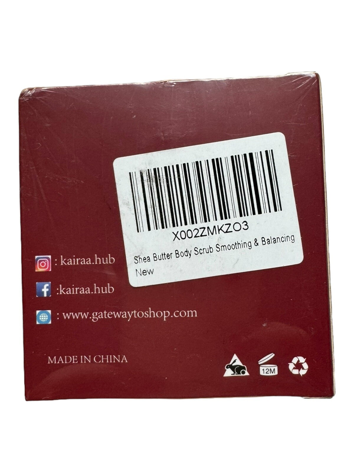 Body Smooth Shea Butter Scrub - Kairaa 7 oz