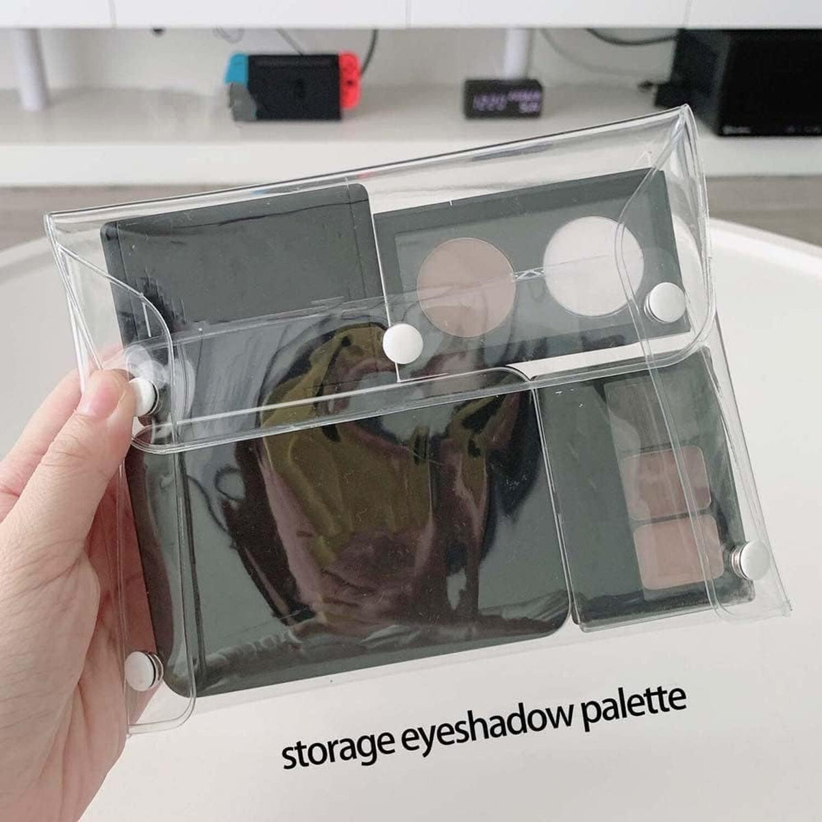 Mini Clear PVC Makeup Bag – Small Cosmetic Organizer for Travel & Bathroom
