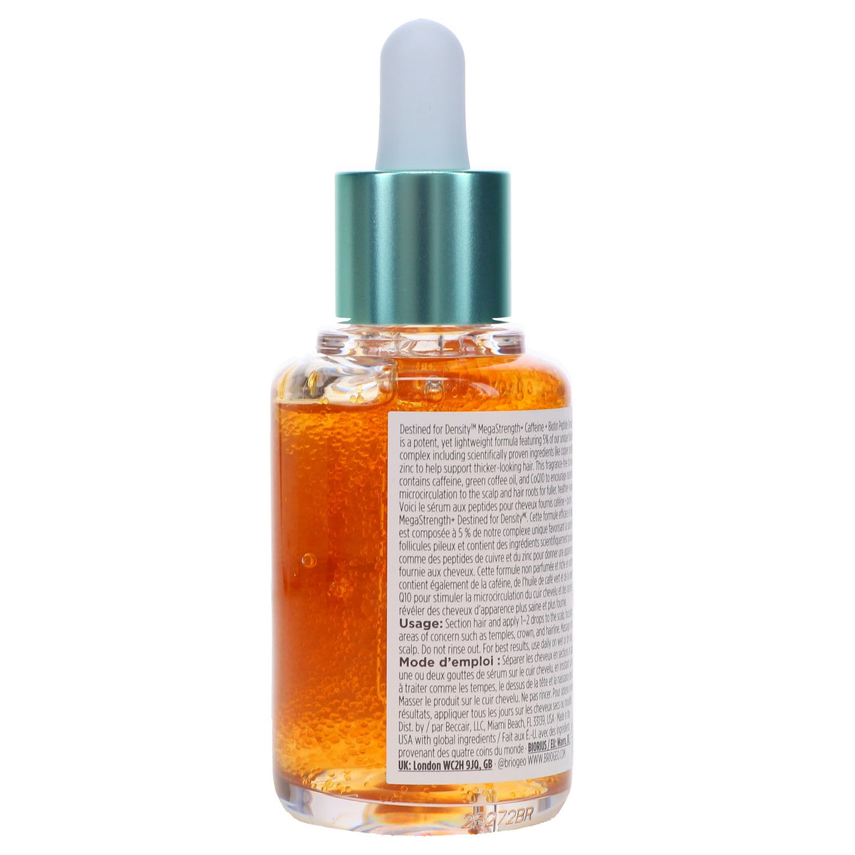 Hair Growth Serum with Caffeine & Biotin for Thicker Hair - 1.5 oz
