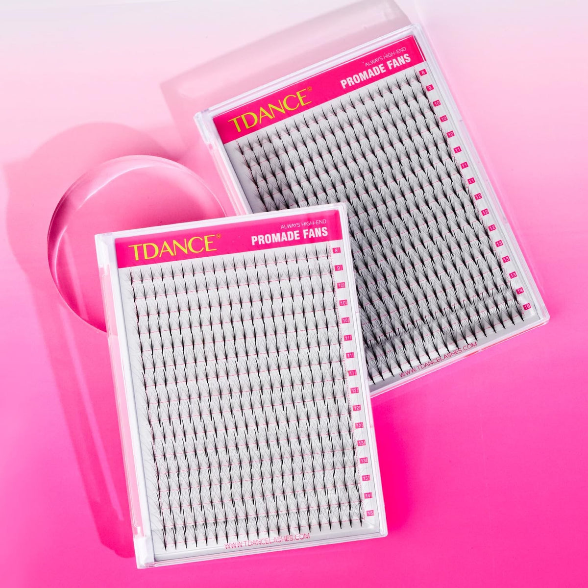 Premade Wispy Lash Extensions 5D 7D Volume Fans Middle Stem Heat Bonded