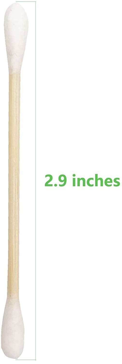 Bamboo Cotton Swabs - Wooden Swabs 1200 Pieces for Personal & Beauty Care