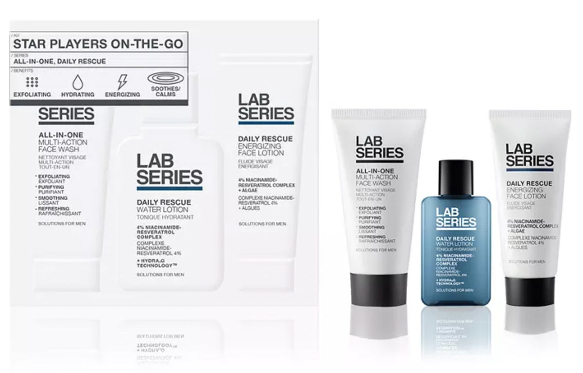 All-in-One Travel Skincare Set - 3 Pieces for Daily Routine, Hydrating & Energizing
