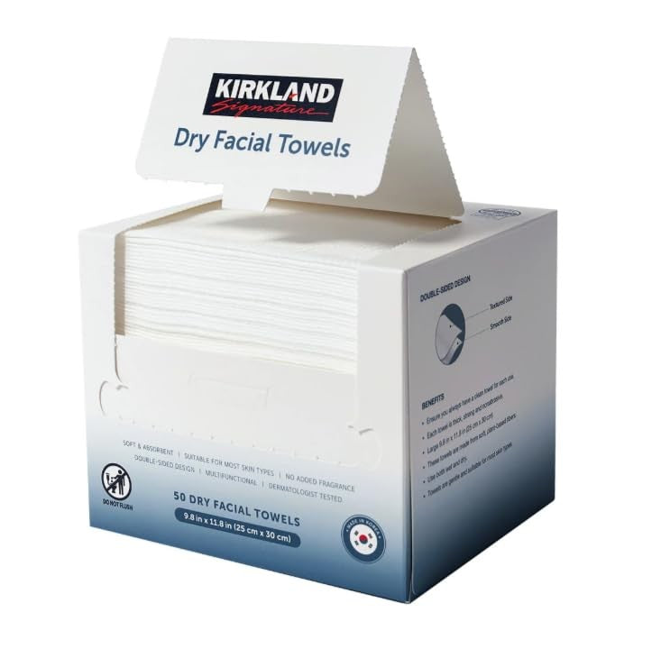 Disposable Facial Towels - Extra Soft, Lint-Free, 200-Count
