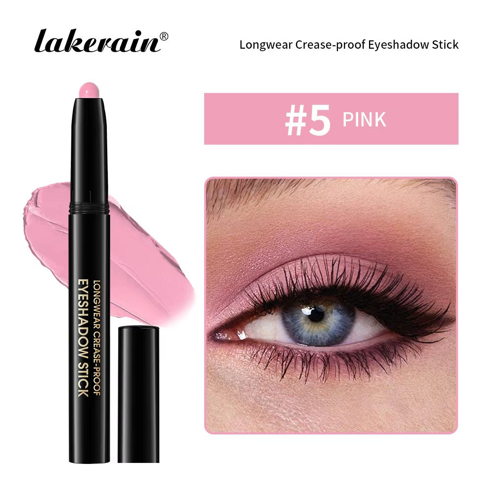Longwear Waterproof Eyeshadow Stick with Shimmer & Matte Finishes - Crease-Proof, 12 Color Options