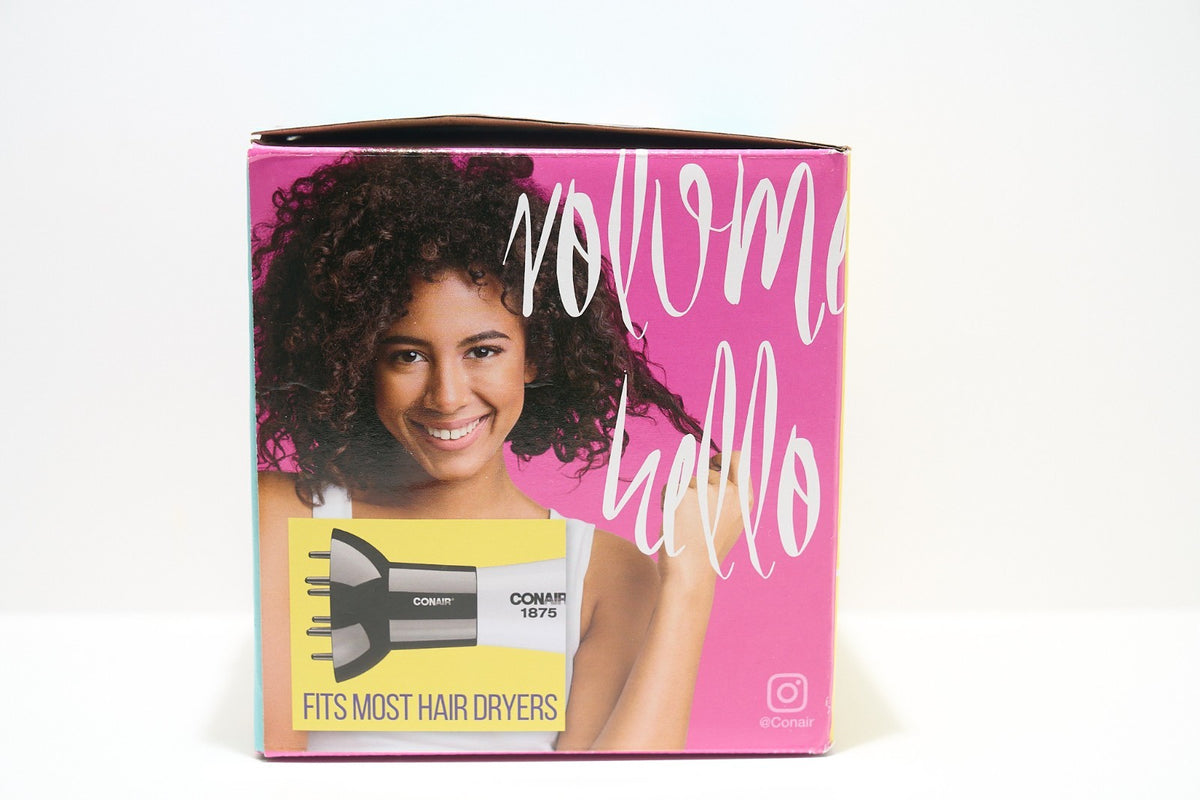 Conair Volumizing Diffuser for Hair Dryers - Fits Most Hair Dryers, Black