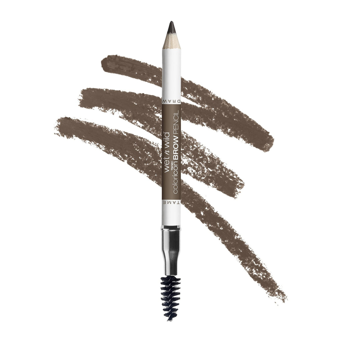 Eyebrow Pencil and Brush Set - Dark Brown, 3 Pack for Groomed Brows