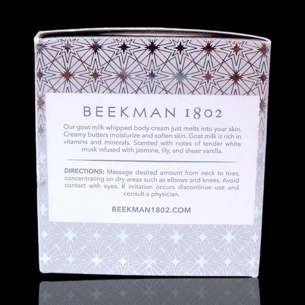 Beekman 1802 "Shine Bright" Goat Milk Whipped Body Cream Lotion 8 oz.