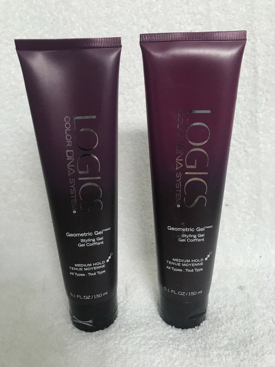 Logics Color DNA System Geometric Gel Medium Hold Hair Styling 5.1 oz Pack of 2