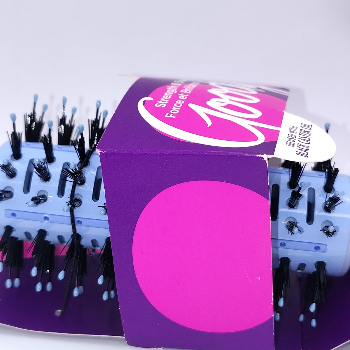 Goody Round Cushion Brush Infused with Black Castor Oil for Hair Care