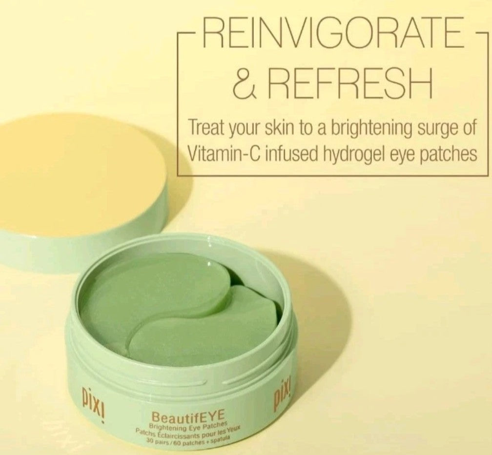 Brightening Eye Patches with Vitamin C - 60 Count, Skin Care for Eye Area