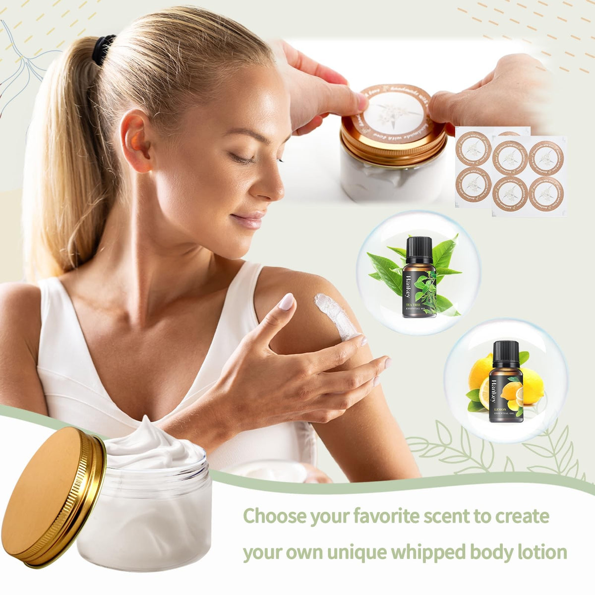 DIY Shea Body Butter Making Kit with Coconut Oil & Essential Oils
