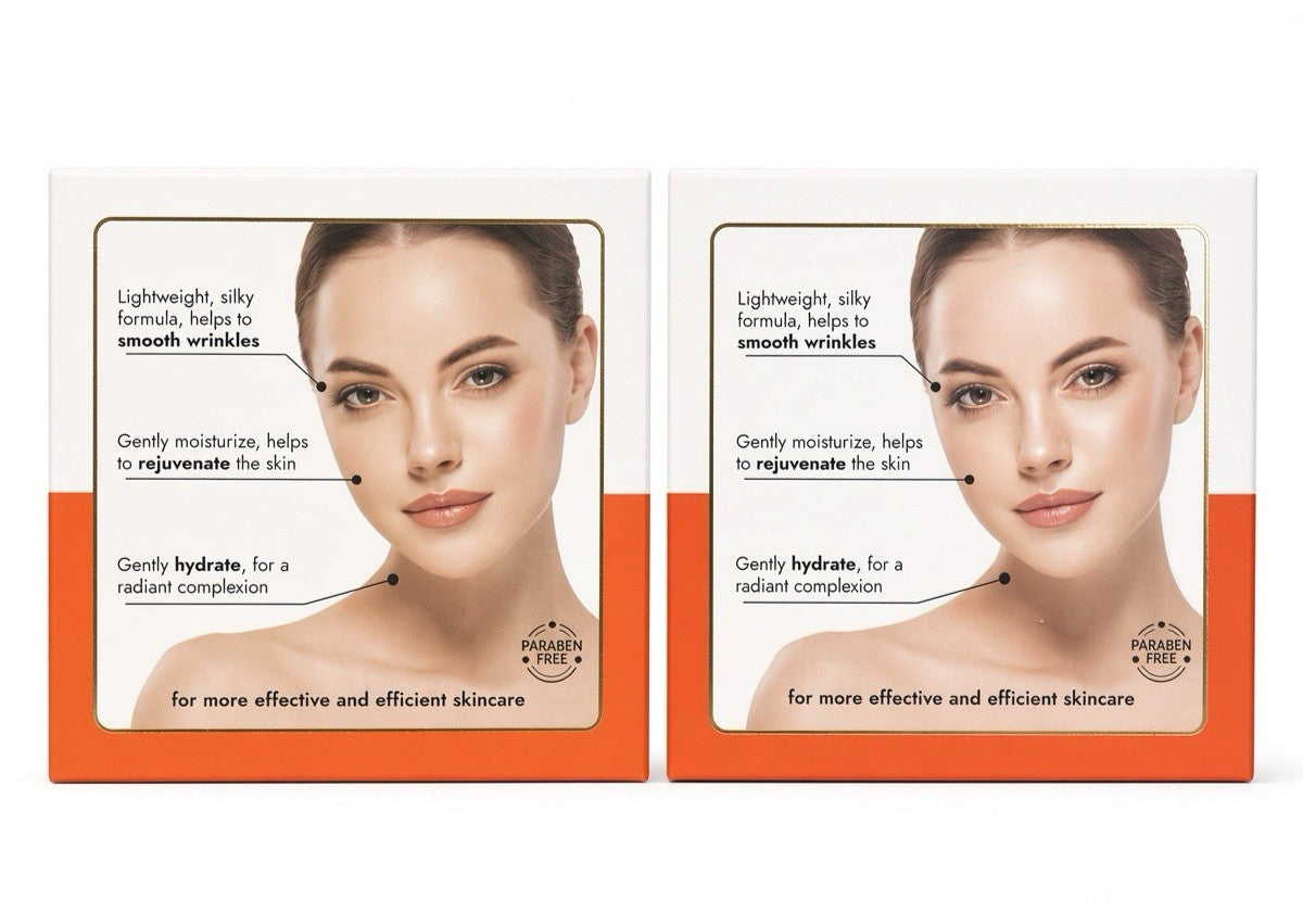 Dead Sea Vitamin C Anti-Aging & Brightening Day & Night Cream Set - Hydrating Skin Care