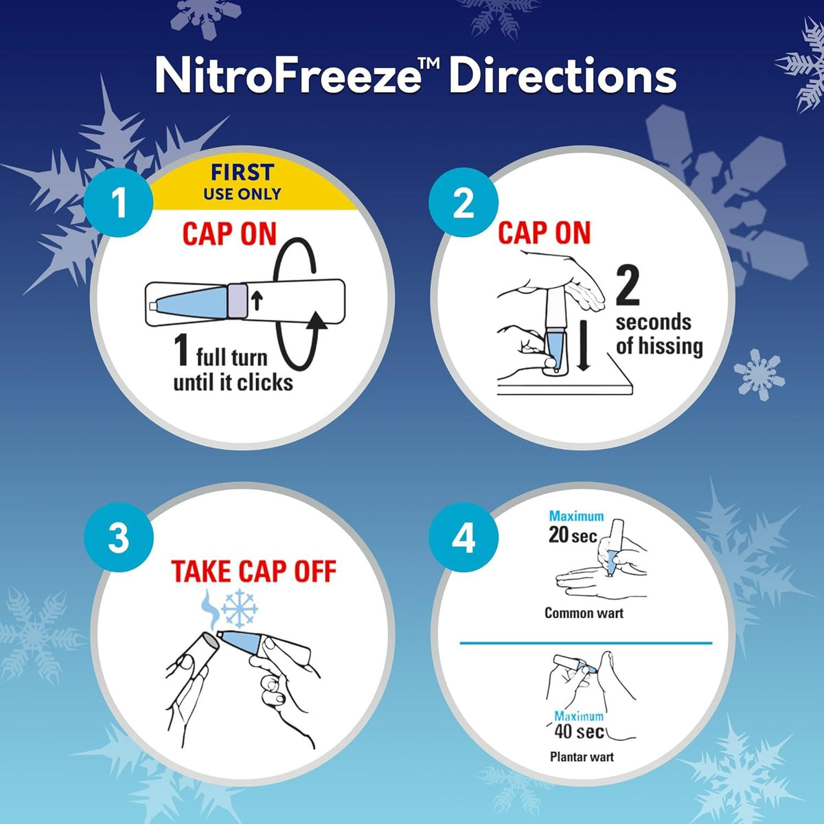 Wart Removal Freeze Treatment with GelPads - Maximum Strength, Waterproof