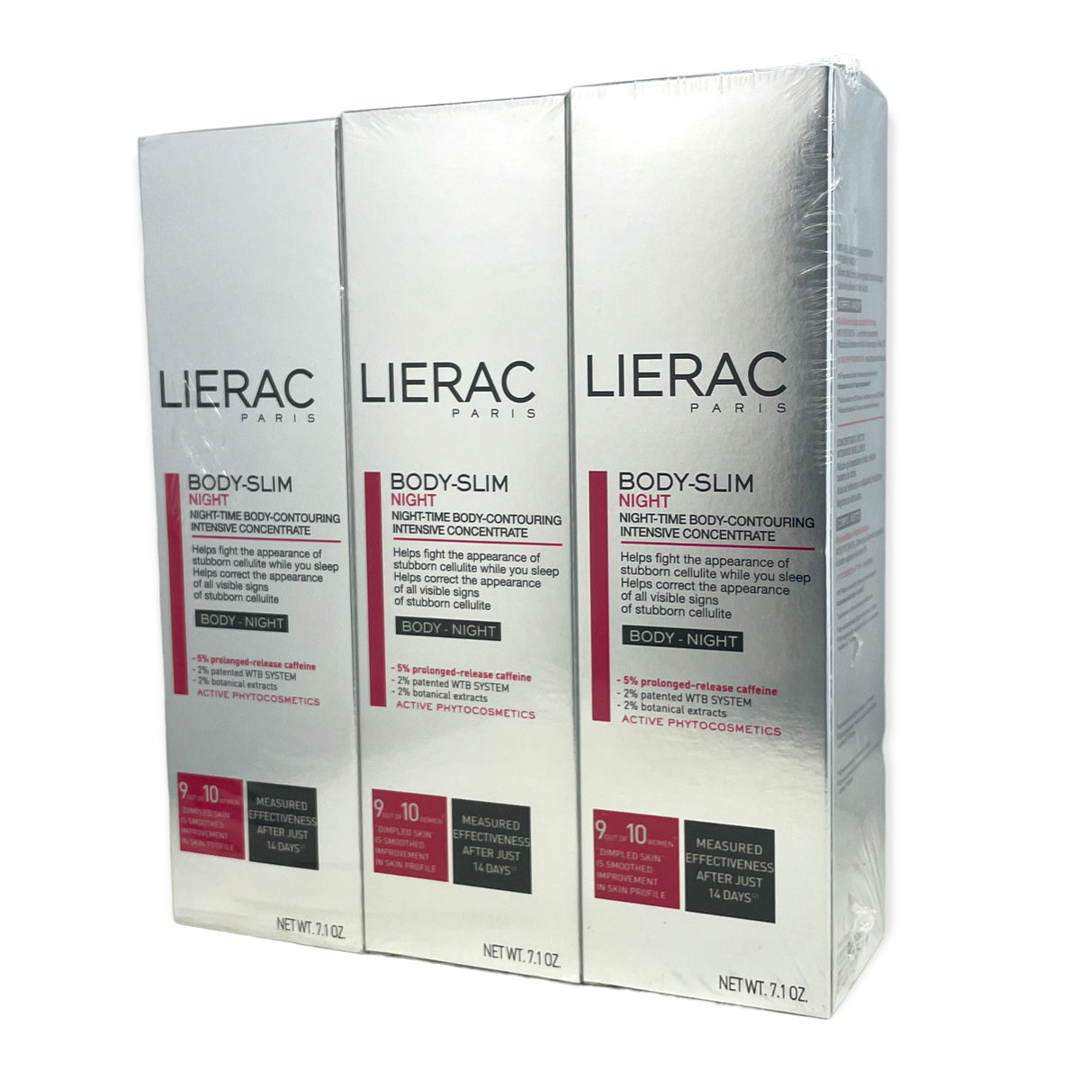 3X LIERAC Body-Slim Night,Night-Time Body-Contouring Intensive