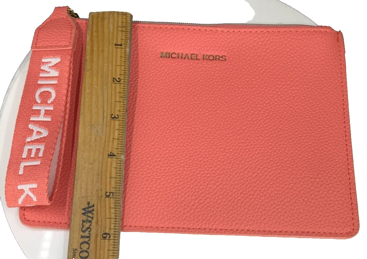 Michael Kors Pink Cosmetics Zipper Pouch with Holder