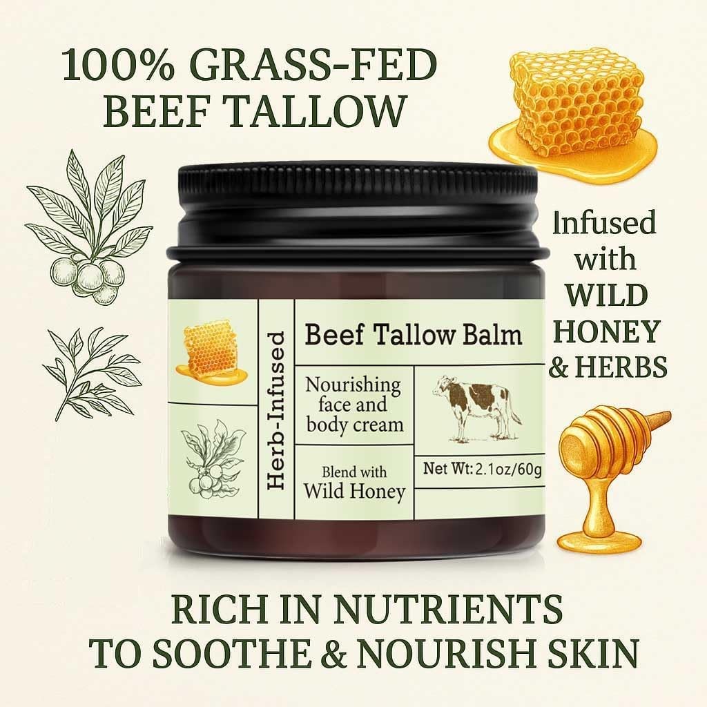 Grass-Fed Beef Tallow Face Moisturizer