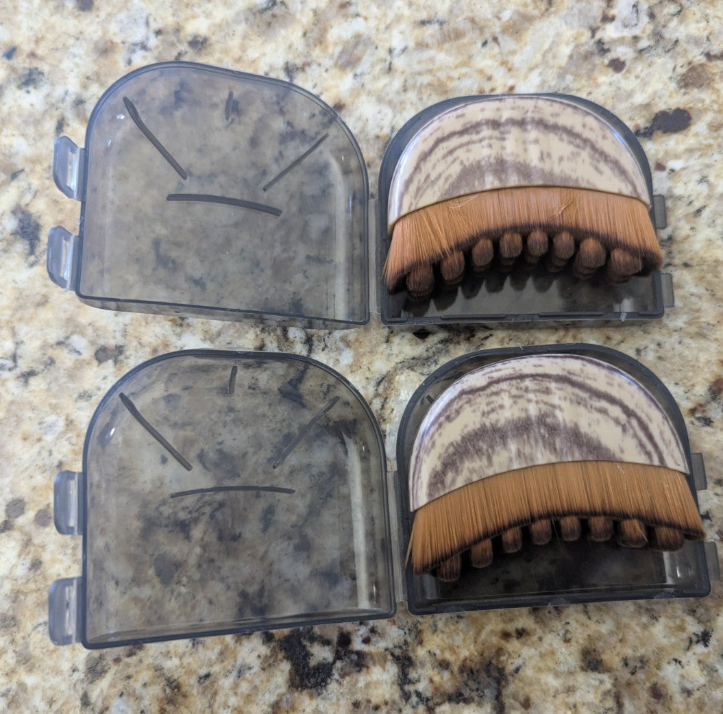 Lymphatic Face Brush Dry Brushing Tool Set with Storage Case - 2 Pack