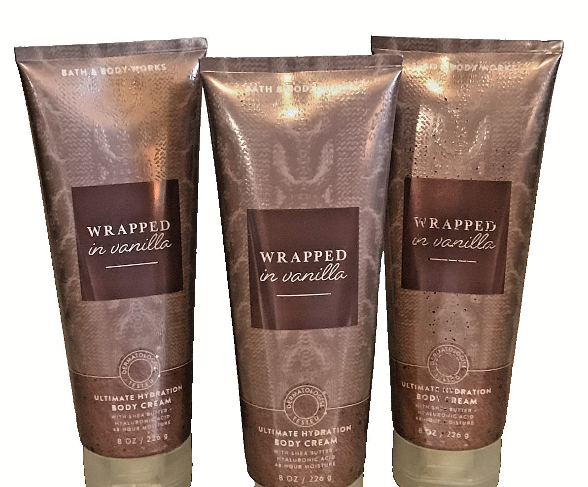 Wrapped in Vanilla Body Cream 8 oz - Set of 3