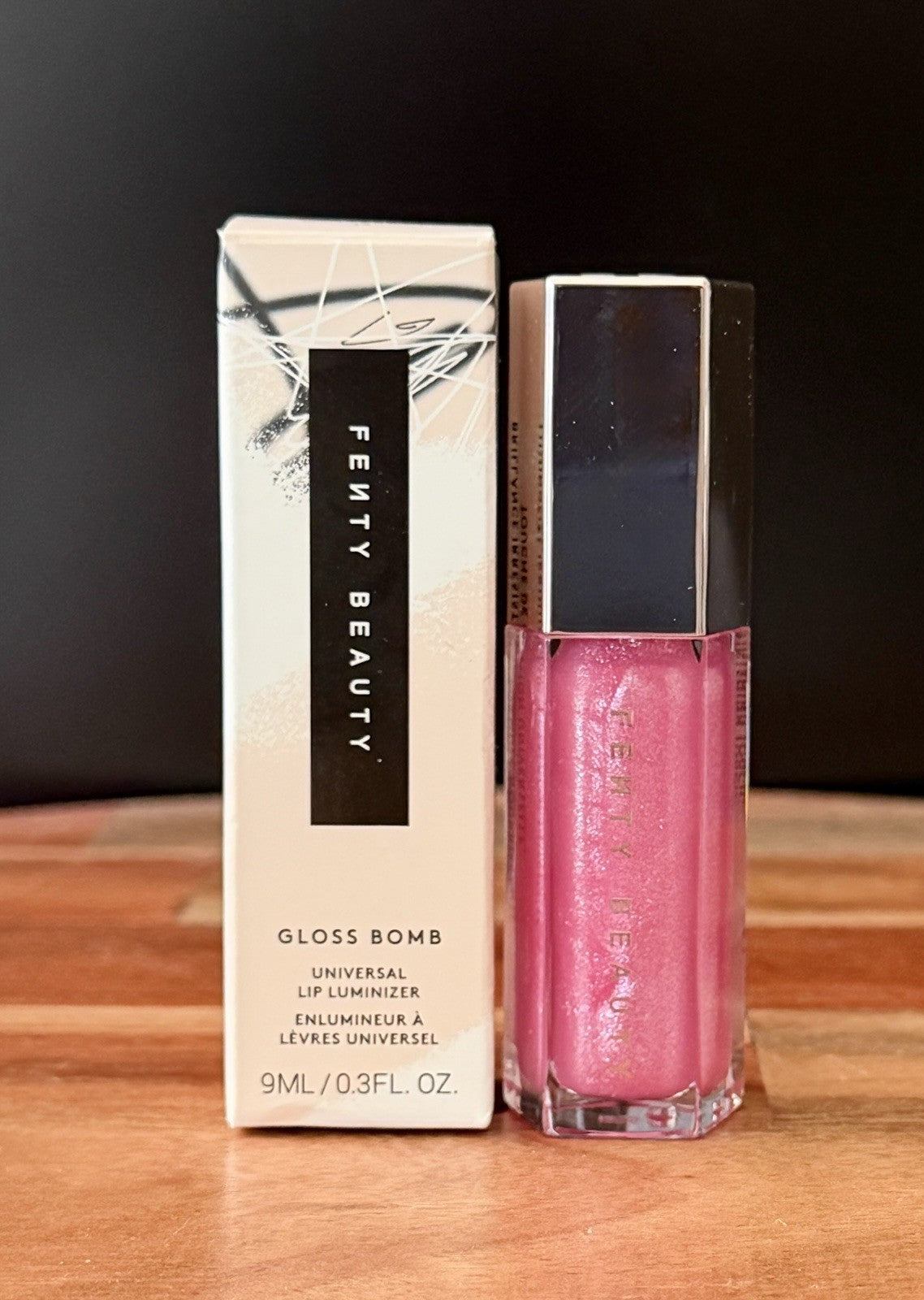 Lip Gloss with Pink Shimmer - Universal Lip Luminizer 0.3 fl oz