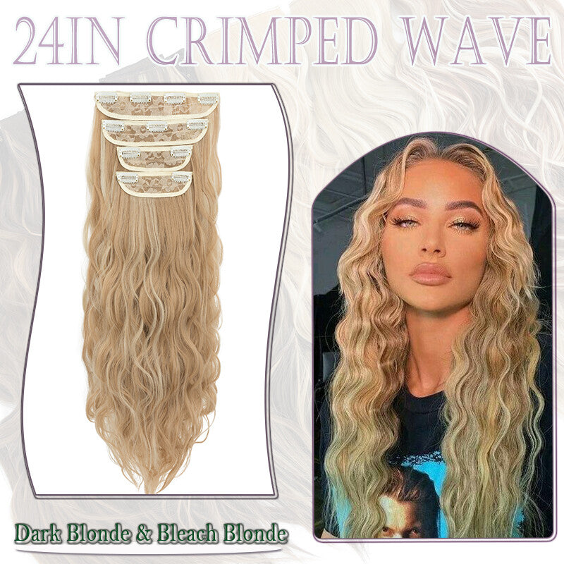 Double Weft Clip-In Human Hair Extensions Full Head - Multiple Colors & Lengths