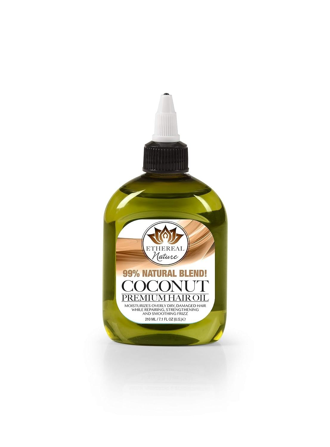 Coconut Infused Hair Oil for Dry & Frizzy Hair - 7.1 fl oz Natural Hair Treatment