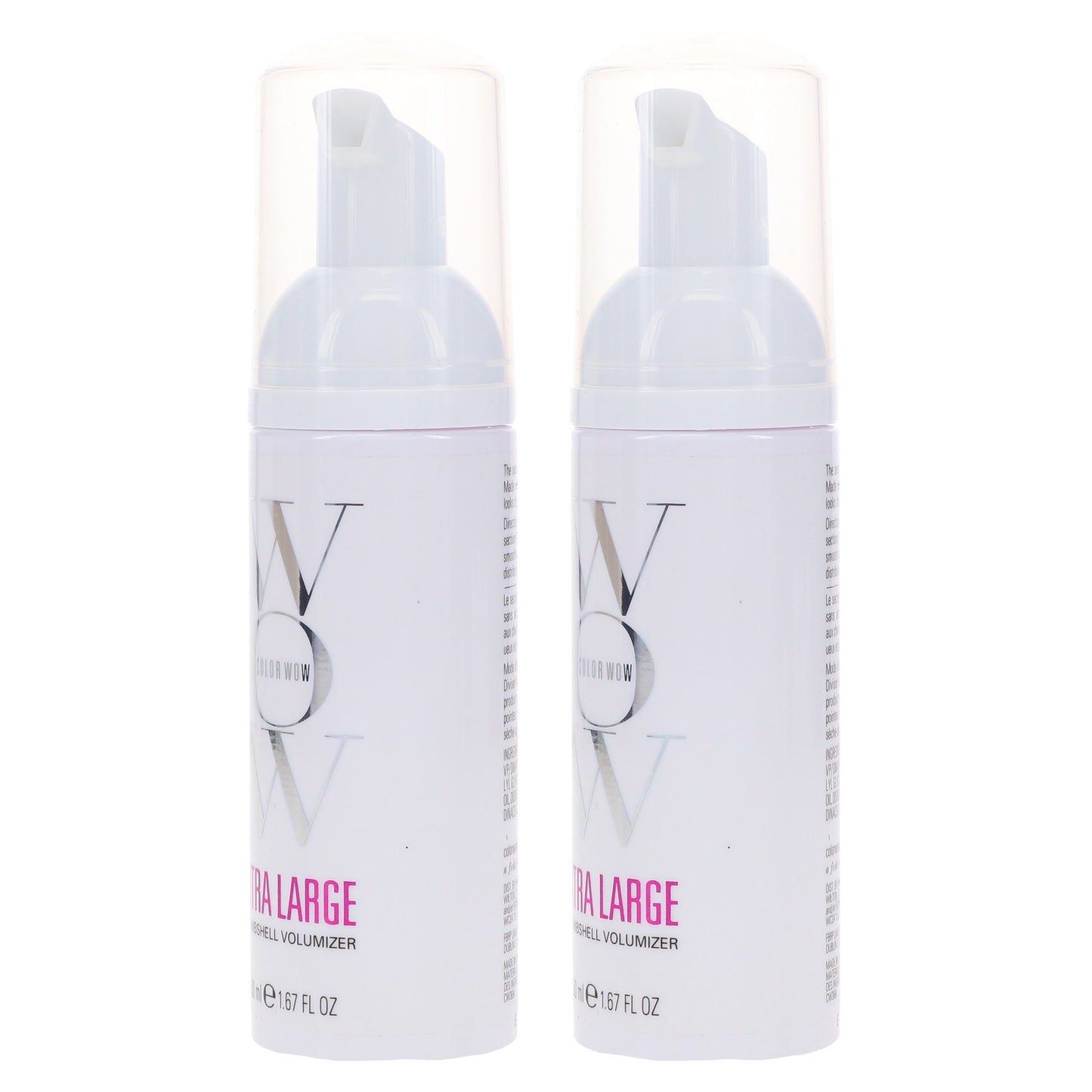 Large Volumizing Hair Foam - 1.67 oz Pack of 2 for Thick Glossy Locks