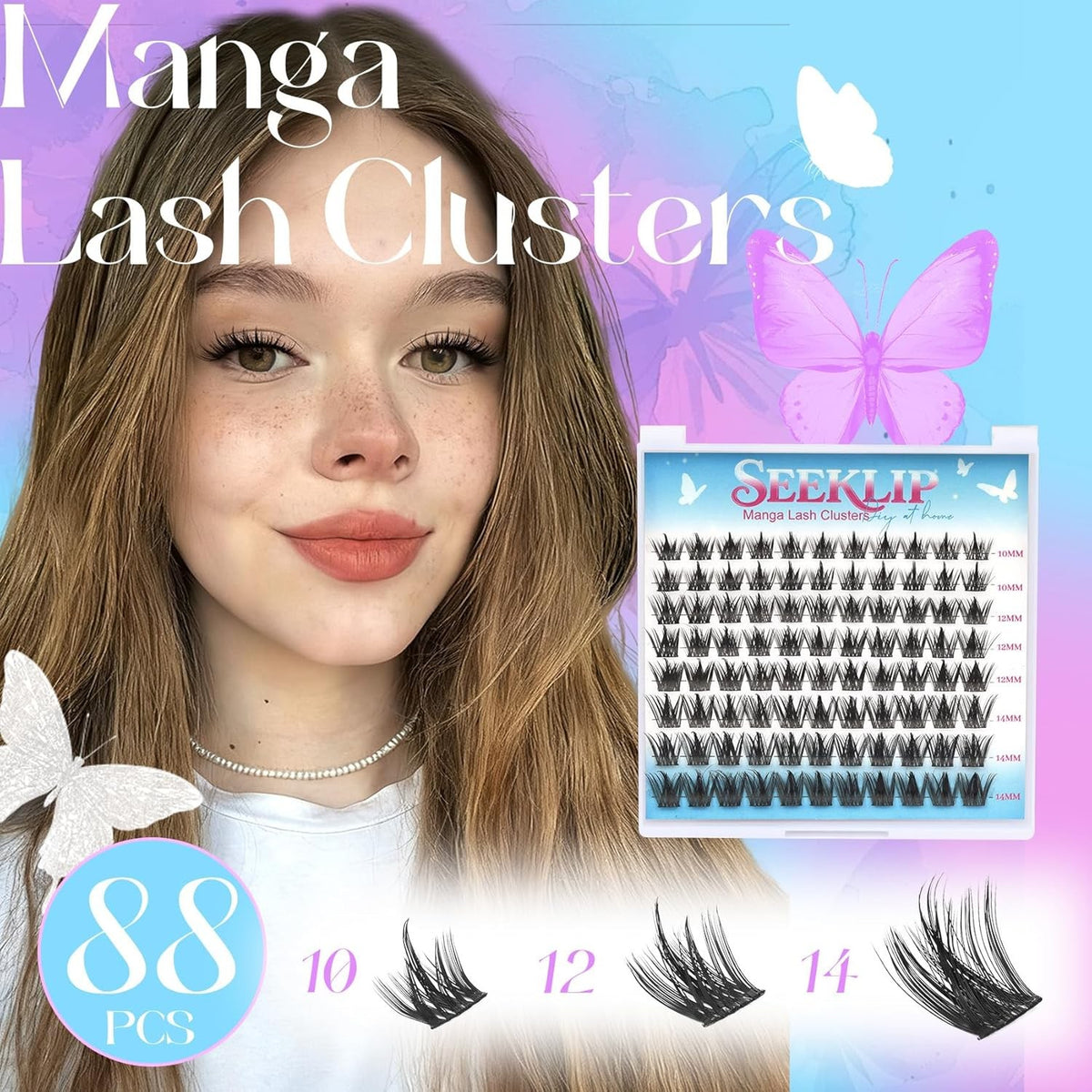 Fake Eyelash Clusters - Spiky Fluffy DIY False Lashes for Natural & Dramatic Looks