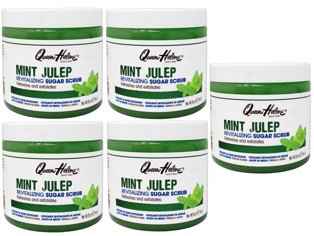 Queen Helene Mint Julep Sugar Scrub, Refreshes and Exfoliates, 20 OZ