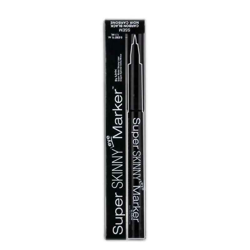 NYX Super Skinny Eye Marker - Carbon Black, Long Lasting Eyeliner