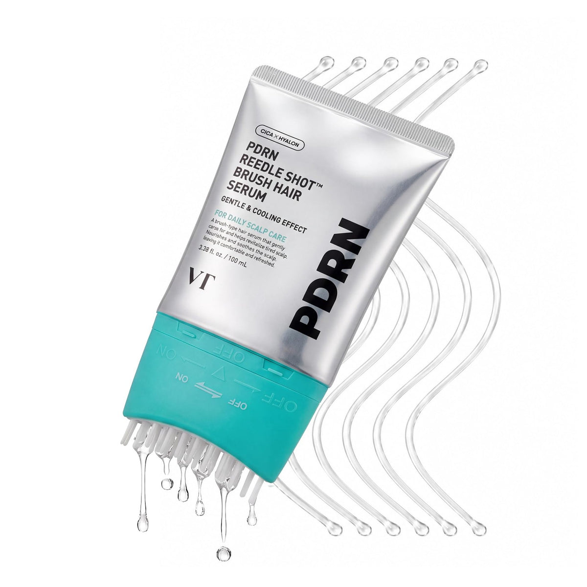 Hair Serum with Cooling Brush Application - Supports Fuller Hair & Scalp Care