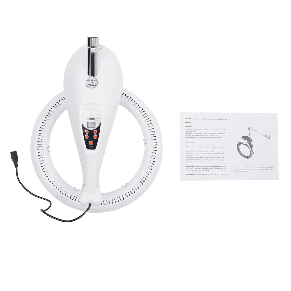 Rotating Hair Dryer Wall Mount - Salon Hair Treatment & Drying Machine