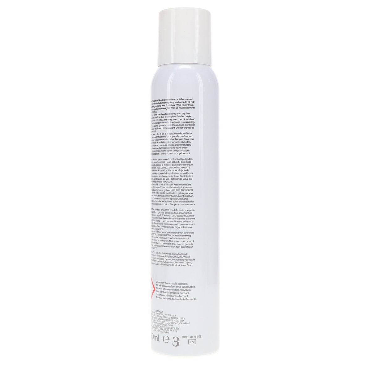 Hair Glossing Spray for Shine & Heat Protection 6 oz - Dry & Frizz Control