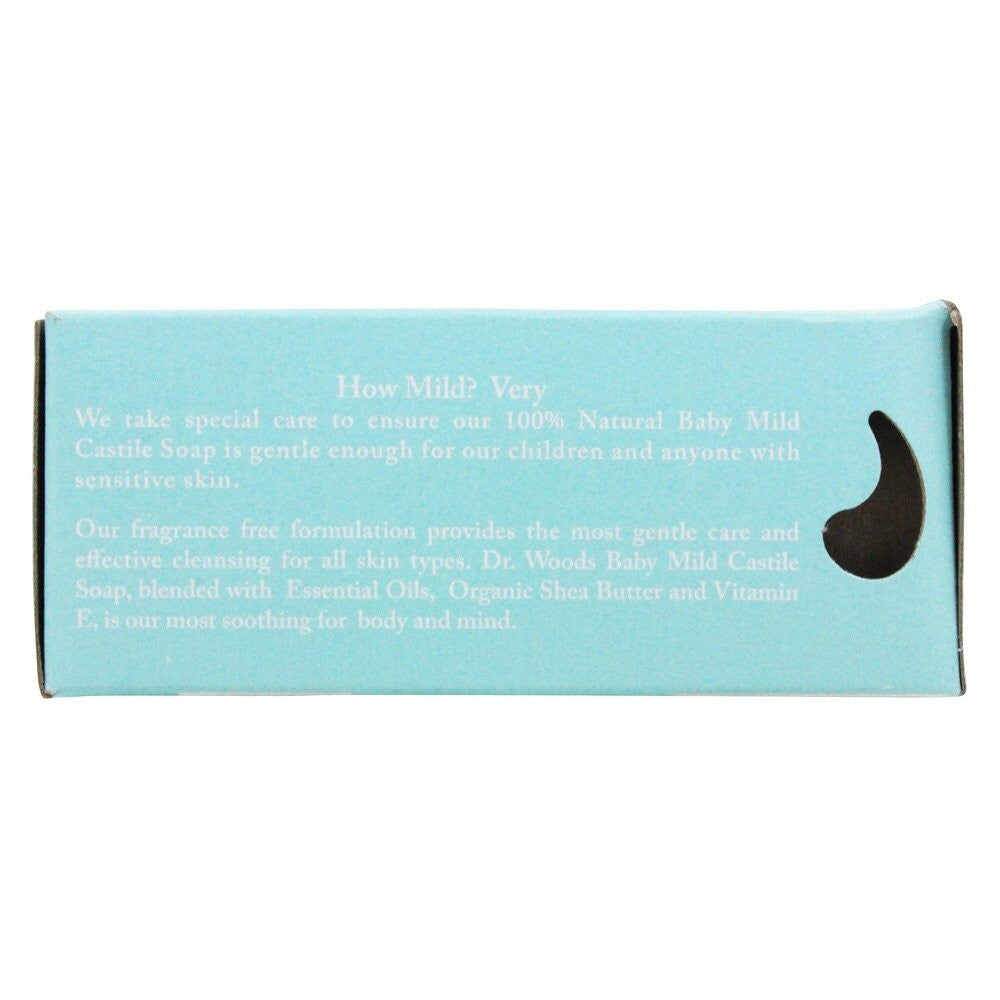 Dr. Woods Baby Mild Castile Bar Soap For Sensitive Skin Unscented,