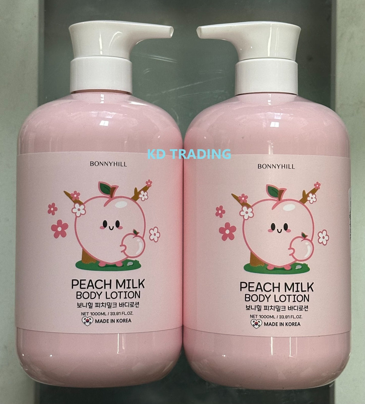 Peach Milk Body Lotion - 2-Pack, 1000ml, Moisturizing