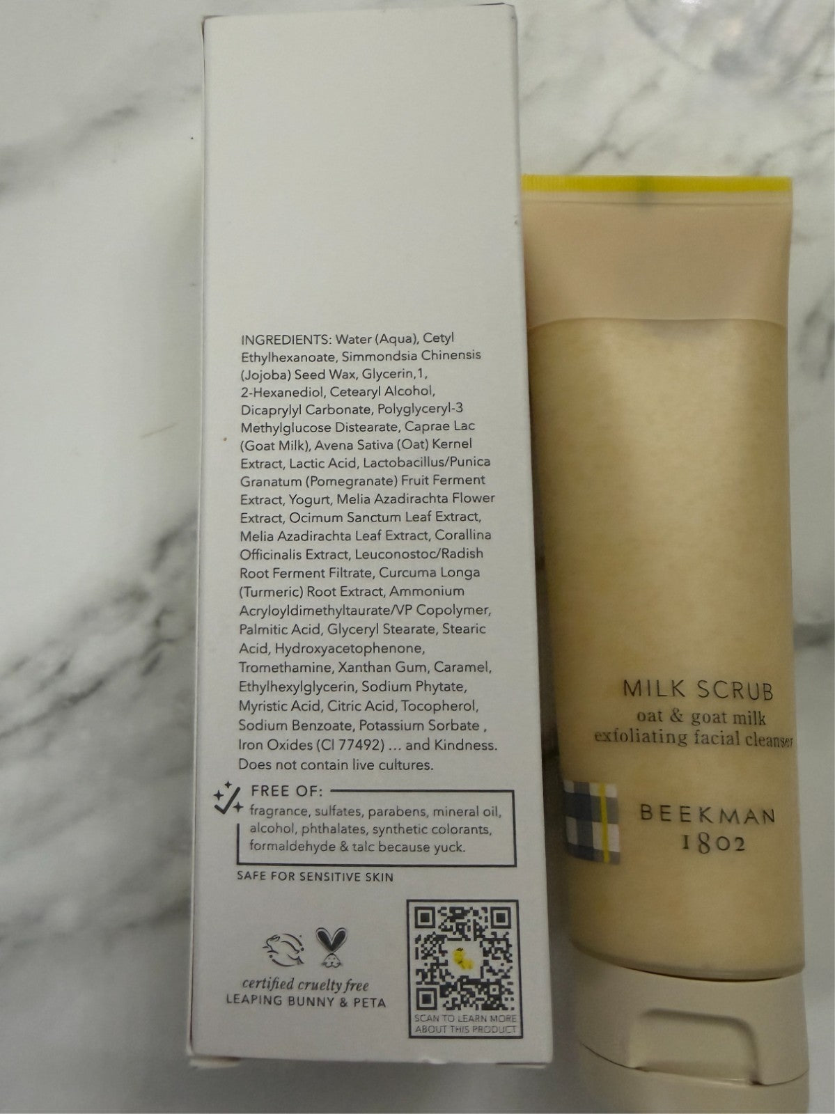 NEW~ Beekman 1802 Milk Scrub Oat & Goat 3 fl oz Exfoliating Facial