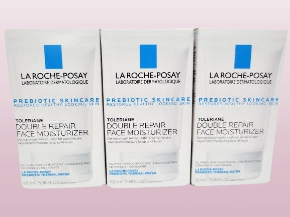 LA ROCHE POSAY TOLERIANE DOUBLE REPAIR FACE MOISTURIZER 3.38 OZ EXP: