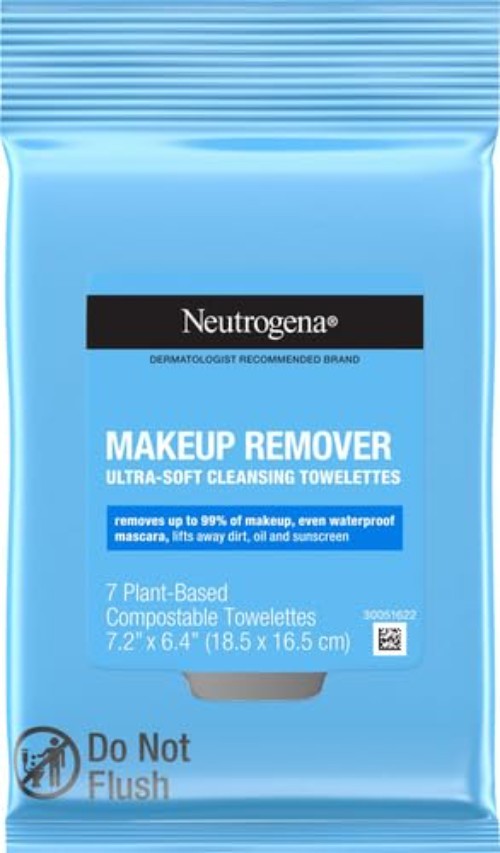 Pack of 3 Ultra Soft Makeup Remover Wipes - Individually Wrapped for Sensitive Skin