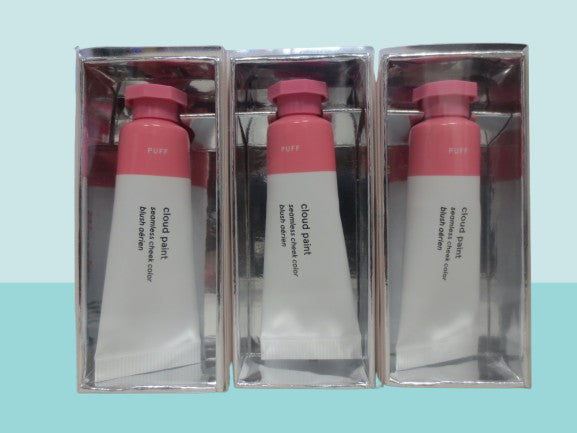 Glossier Cloud Paint Cheek Color Set of 3 - Seamless Blush in Puff, 0.33 oz