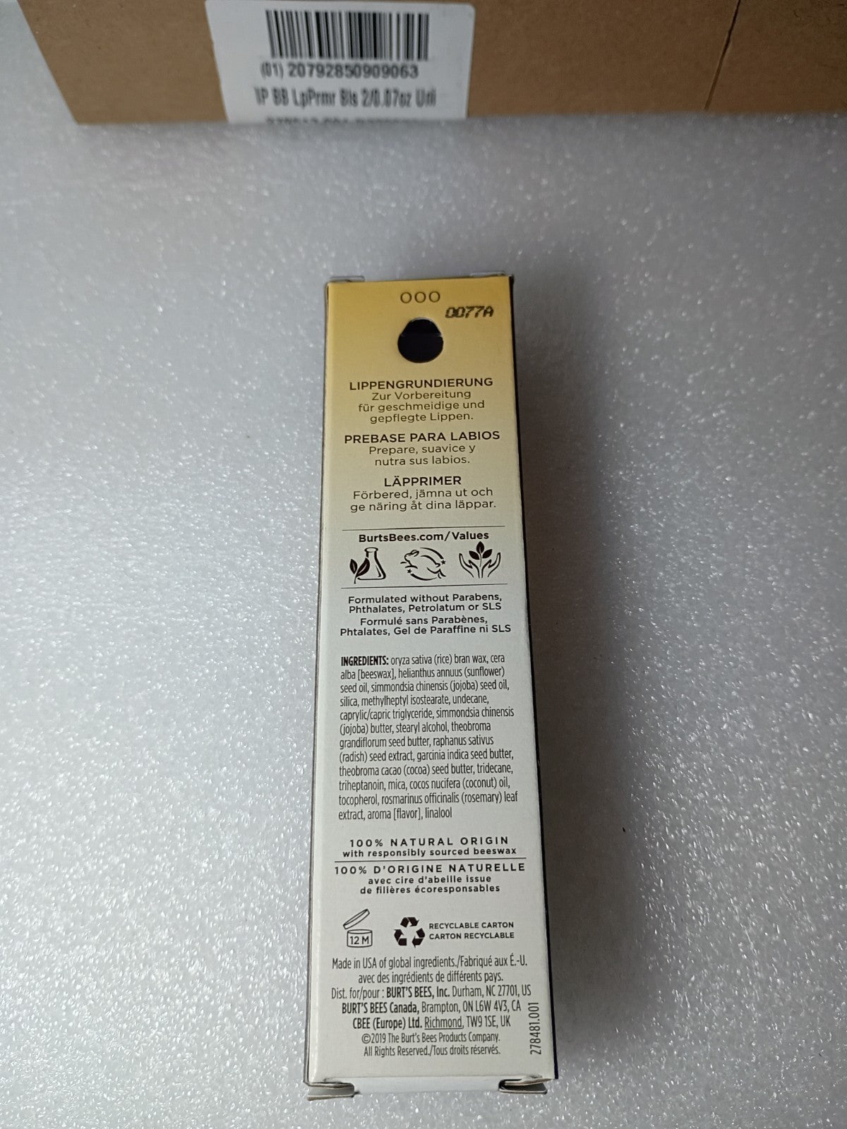 Lip Primer Balm Set - Burt's Bees Nurture & Smooth Lip Prep, 2-Pack