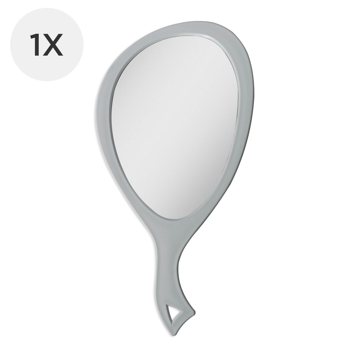 Teardrop Handheld Mirror with Curved Handle - Large Wall Hanging Mirror