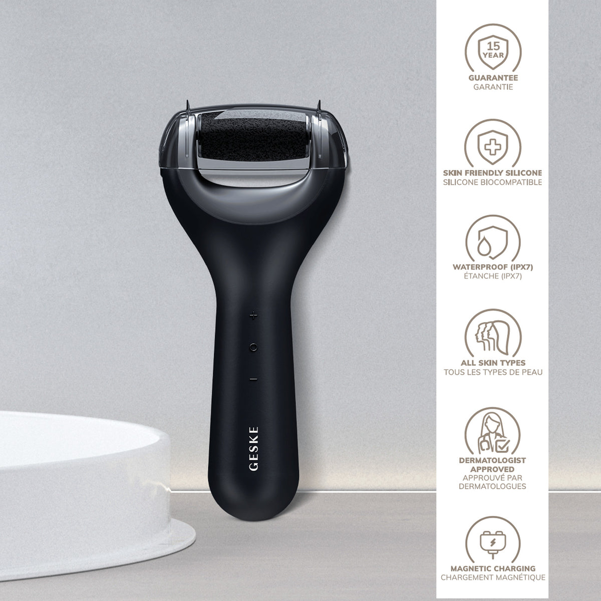 Electric Foot Smoothing Roller 7-in-1 Callus Remover Callus Remover Black